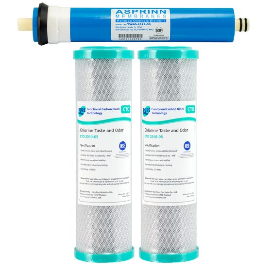 Replacement Cartridges for Wall Mount Reverse Osmosis Water Filter (1-11WM)