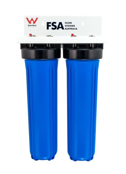 Twin Whole House Water Filter System | 20" x 4.5" Big Blue | WaterMark Certified (GT1-9WM)