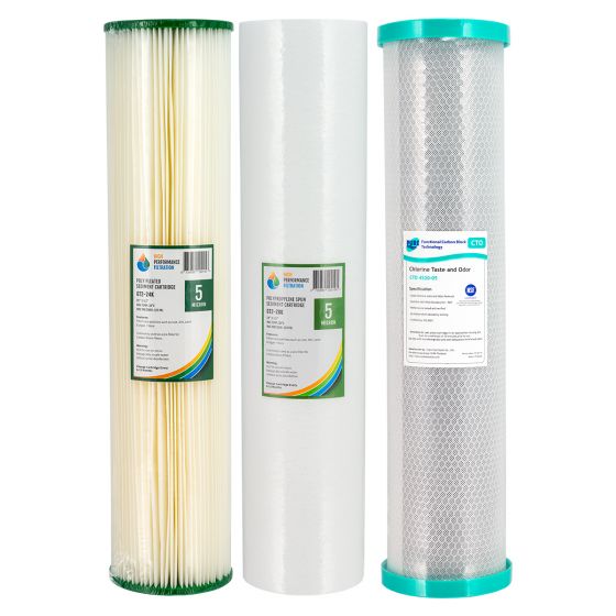Triple 20" x 4.5" Big Blue Water Filter Replacement Pack