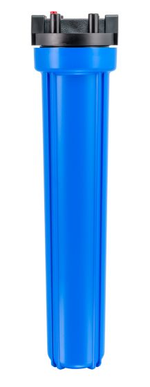 20" x 2.5" Blue UV Resistant Light-Medium Duty Water Filter Housing with 3/4" Female BSP Ports + Pressure Release Valve | Watermark Certified (GT8-19G)