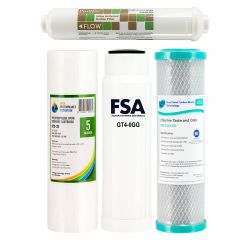 Replacement Cartridges, NO Membrane - for 5 Stage R/O Water Filter (1-11-R5000)