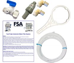 Fitting Kit and Instructions - Suits Twin Undersink Water Filter Systems (1-72)