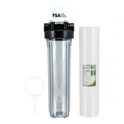Clear Sediment Water Filter System | 20" x 4.5" (GT1-8C)