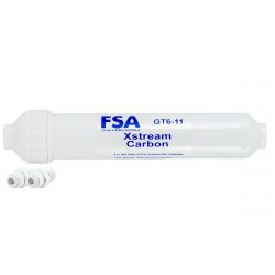 Xstream Carbon Inline Water Filter Cartridge + Fittings (6-11)